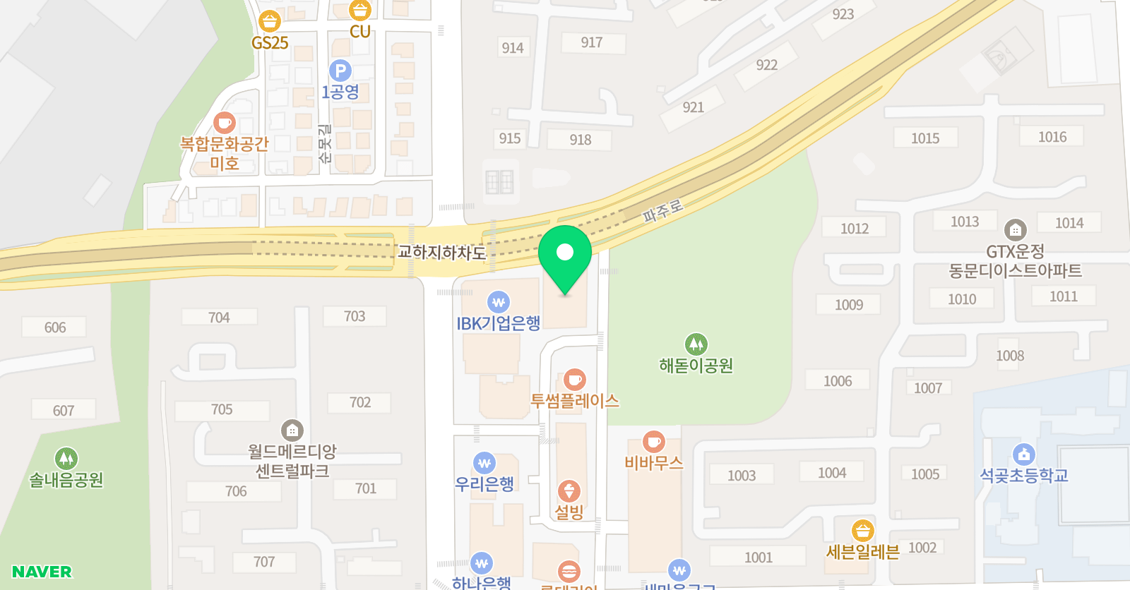 아름 발레학원 위치