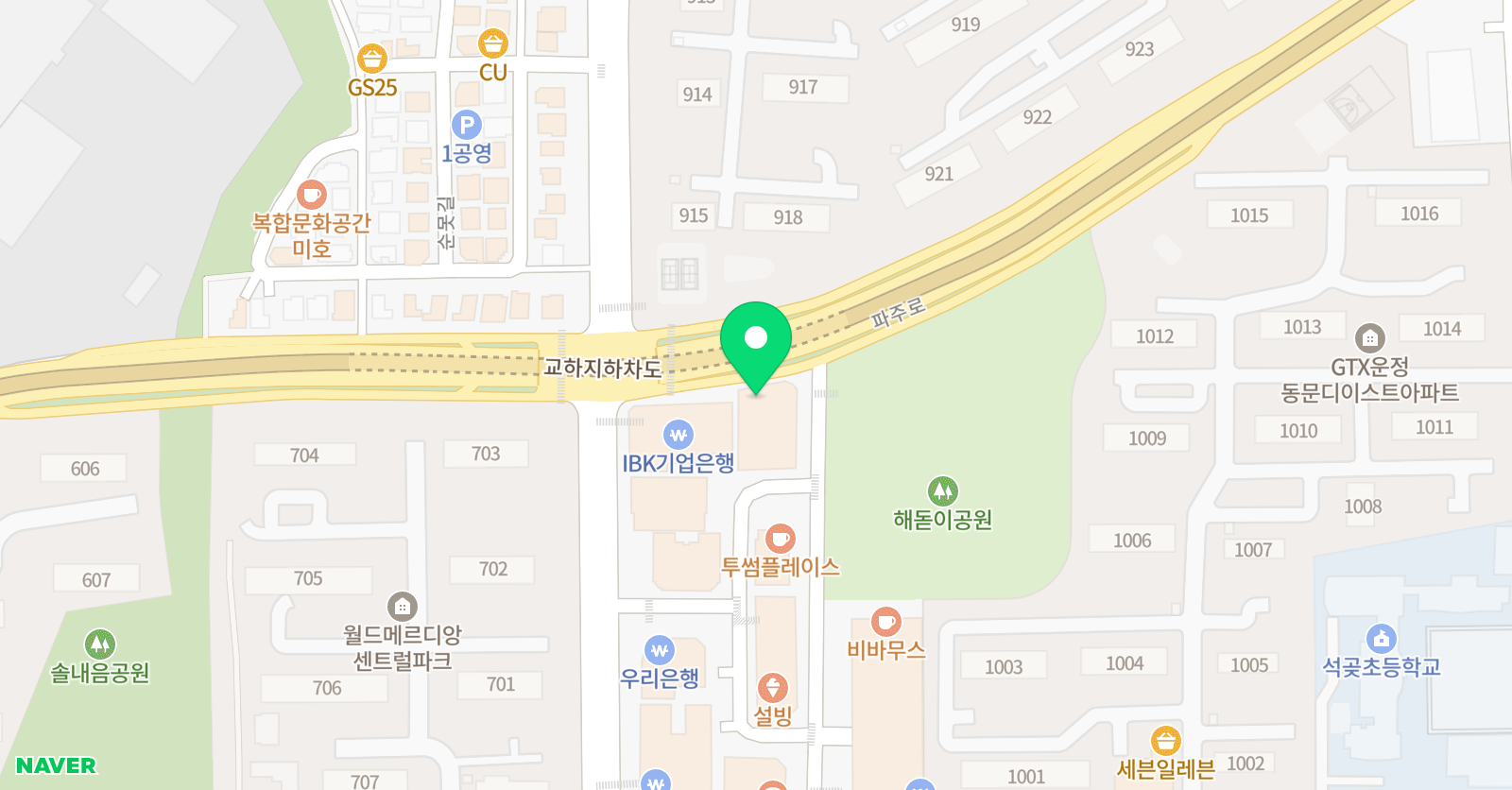 예인 실용음악학원 위치