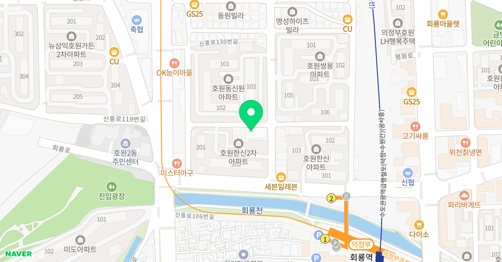 오태윤의케이팝댄스 위치