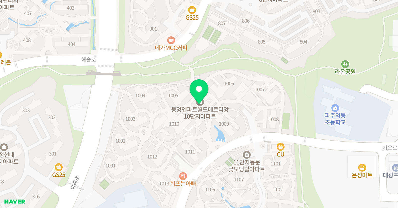 솔루니 독서토론논술 학원 가람마을 위치