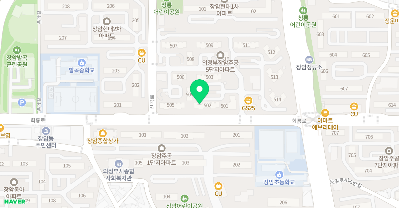 꿈이있는 수학 위치