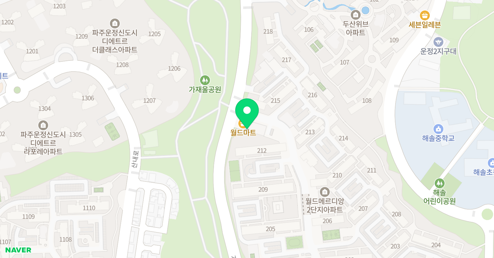 스마트해법 영어 해솔교실점 위치