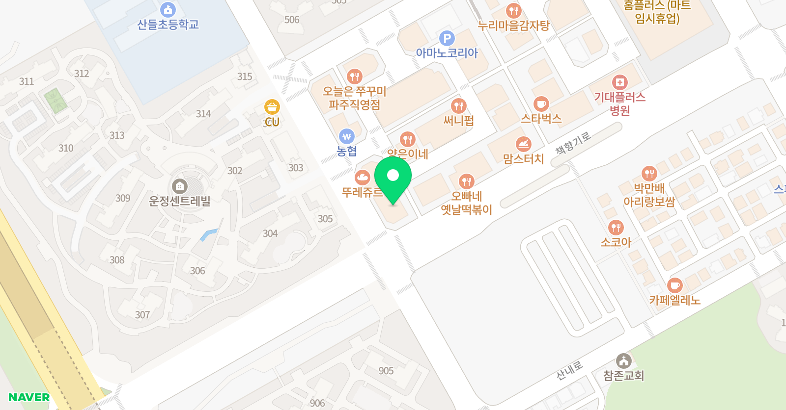 JNS 수학학원 위치