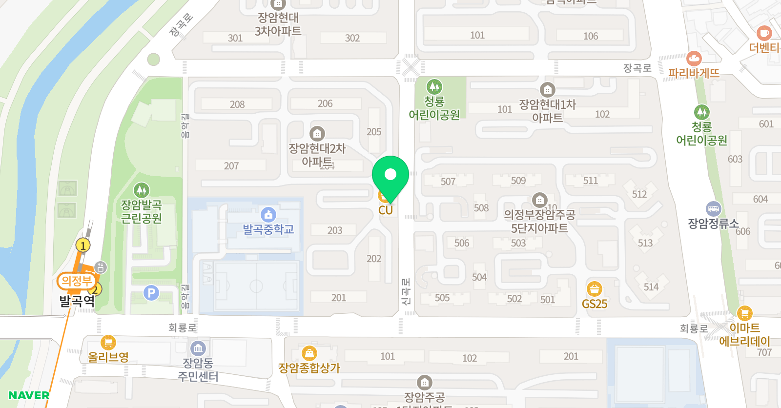스마트해법 영어 장암청룡초이스교실 위치