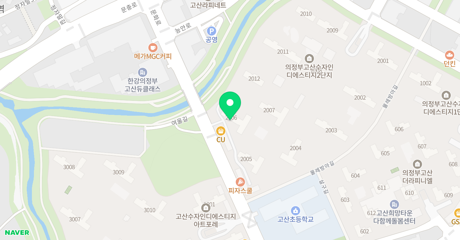기탄사고력교실 고산수자인디에스티지2단지 위치