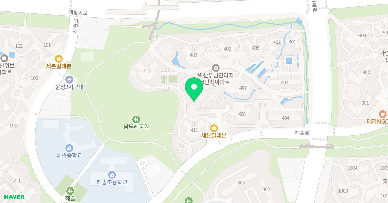 뮤엠 영어 벽산연리지NEST 위치