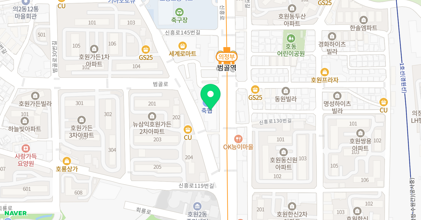 토킹클럽 어학원 의정부호원캠퍼스 위치