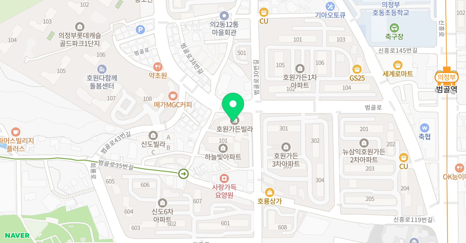 정샘 이룸 영수 위치