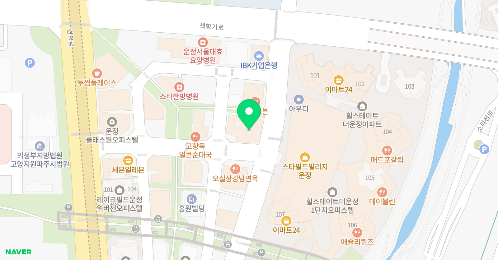 가람 바나나엔씨 미술학원 위치