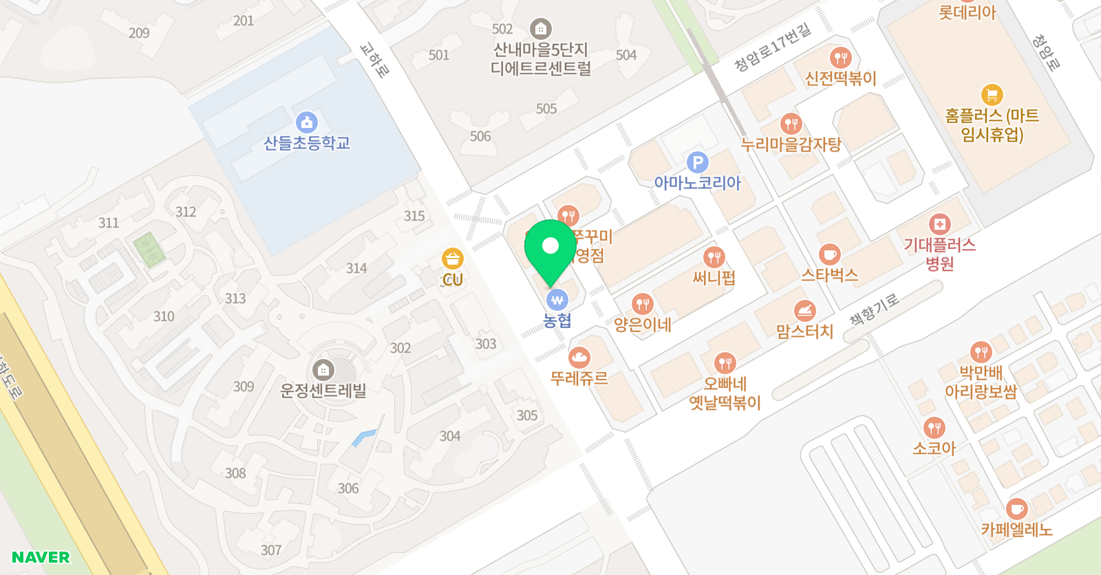 GE 어학원 운정캠퍼스 위치
