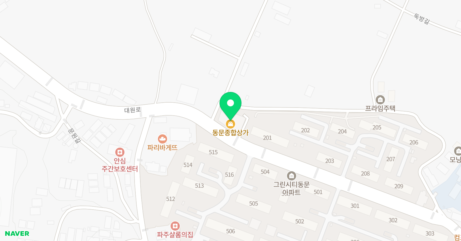 THE 나눔 수학교습소 위치