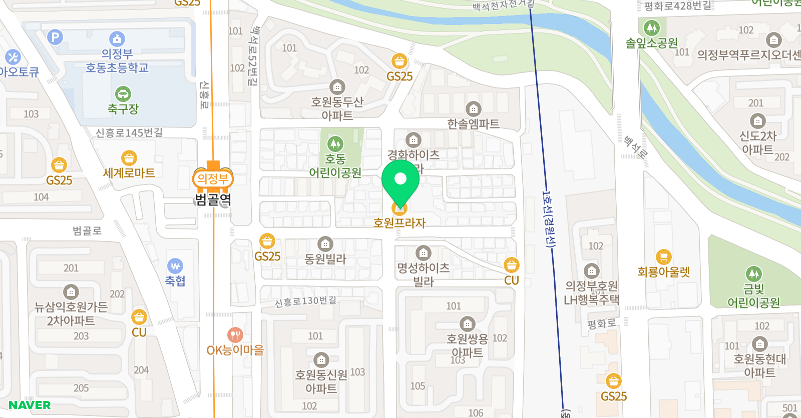 한국파워 점핑줄넘기클럽 호원점 위치
