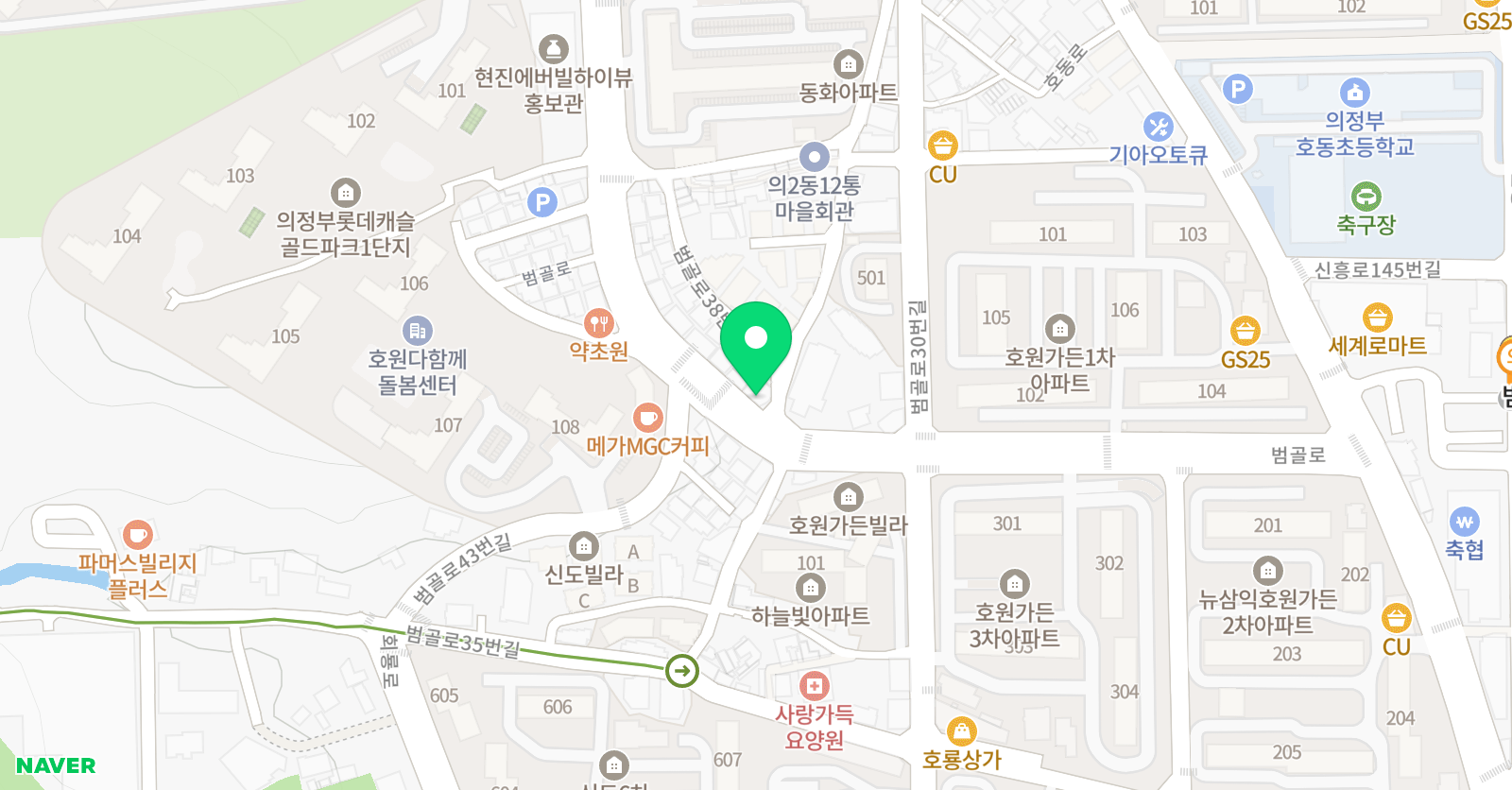 아소비 의정부롯데캐슬센터점 위치