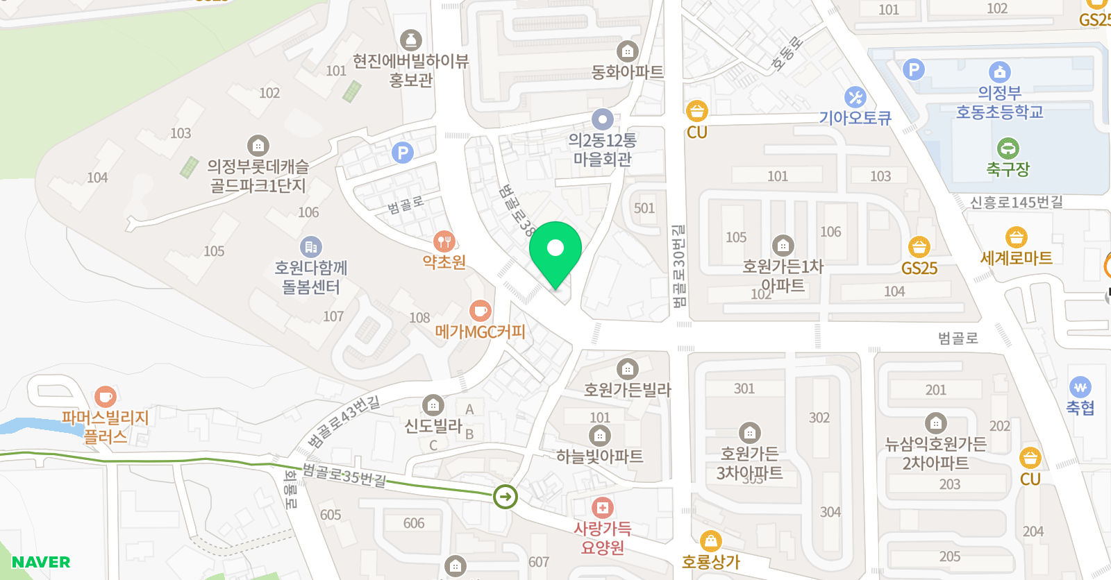 로고스인 논술토론 학원 위치