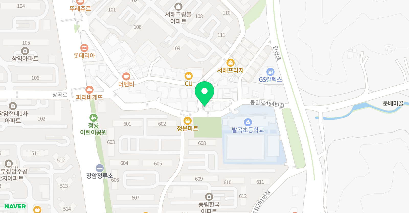 뮤엠 영어 발곡캠퍼스 위치
