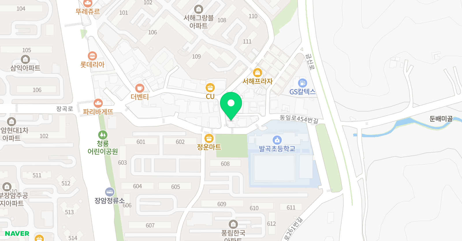 스완발레아카데미 위치