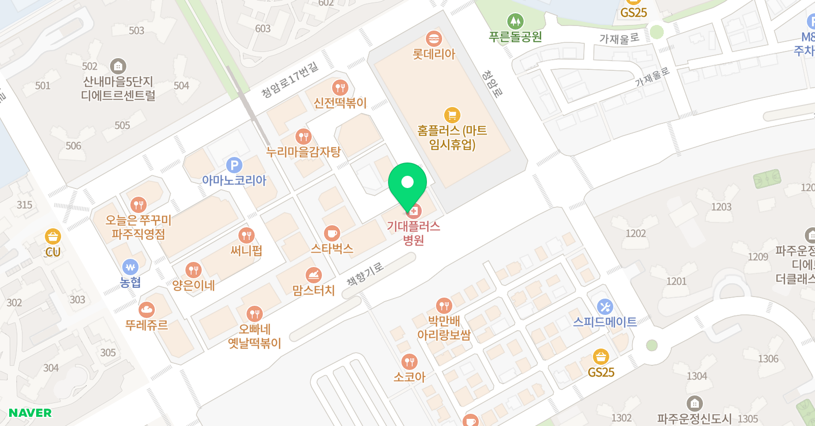 수학과학이야기 학원 운정캠퍼스 위치