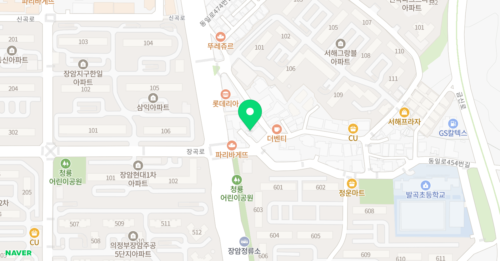 비끄 아트 의정부신곡점 위치