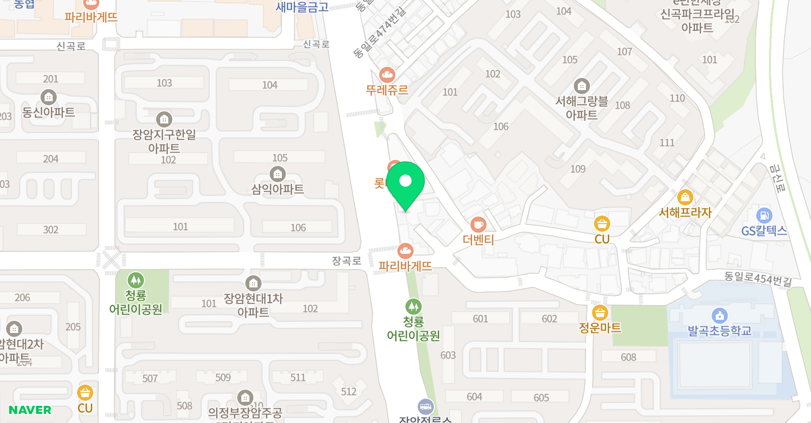 스마트해법 수학 장암교실 위치