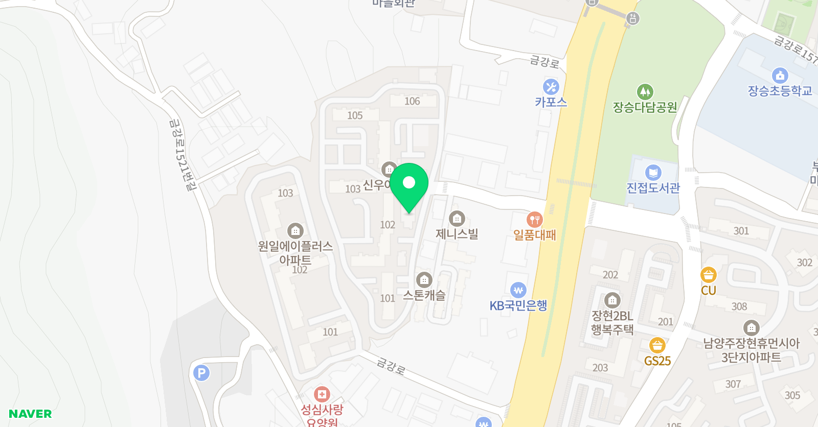 뮤엠 영어 장승신우캠퍼스 위치