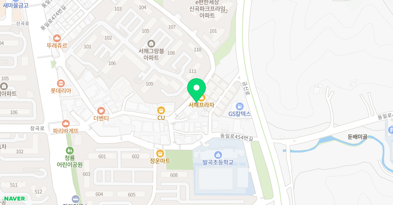 오앤이 학원 위치