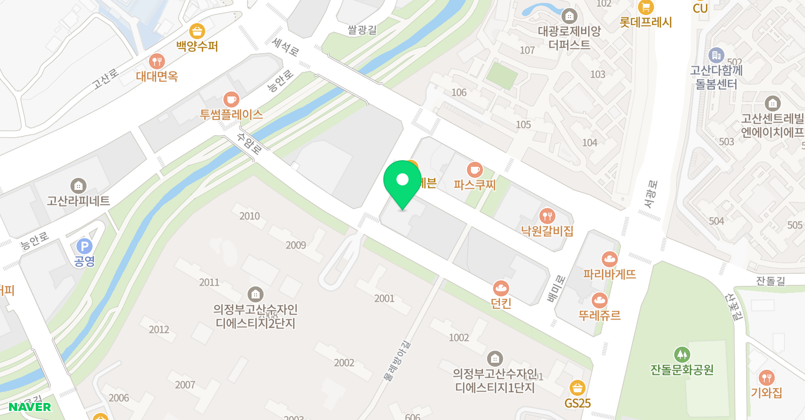 올리드 잉글리쉬 위치