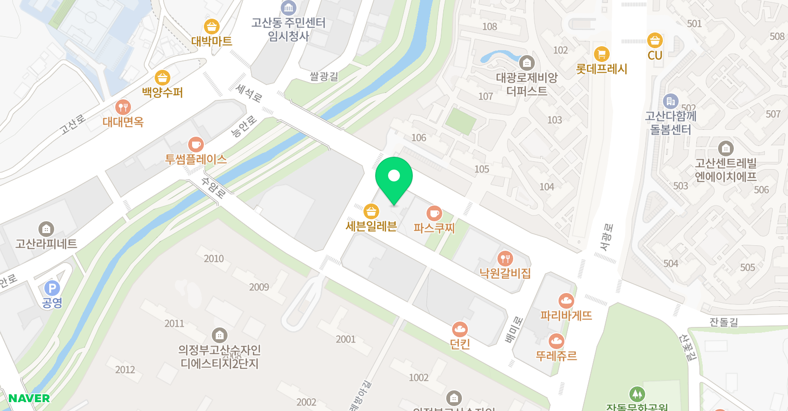 코코 미술학원 위치