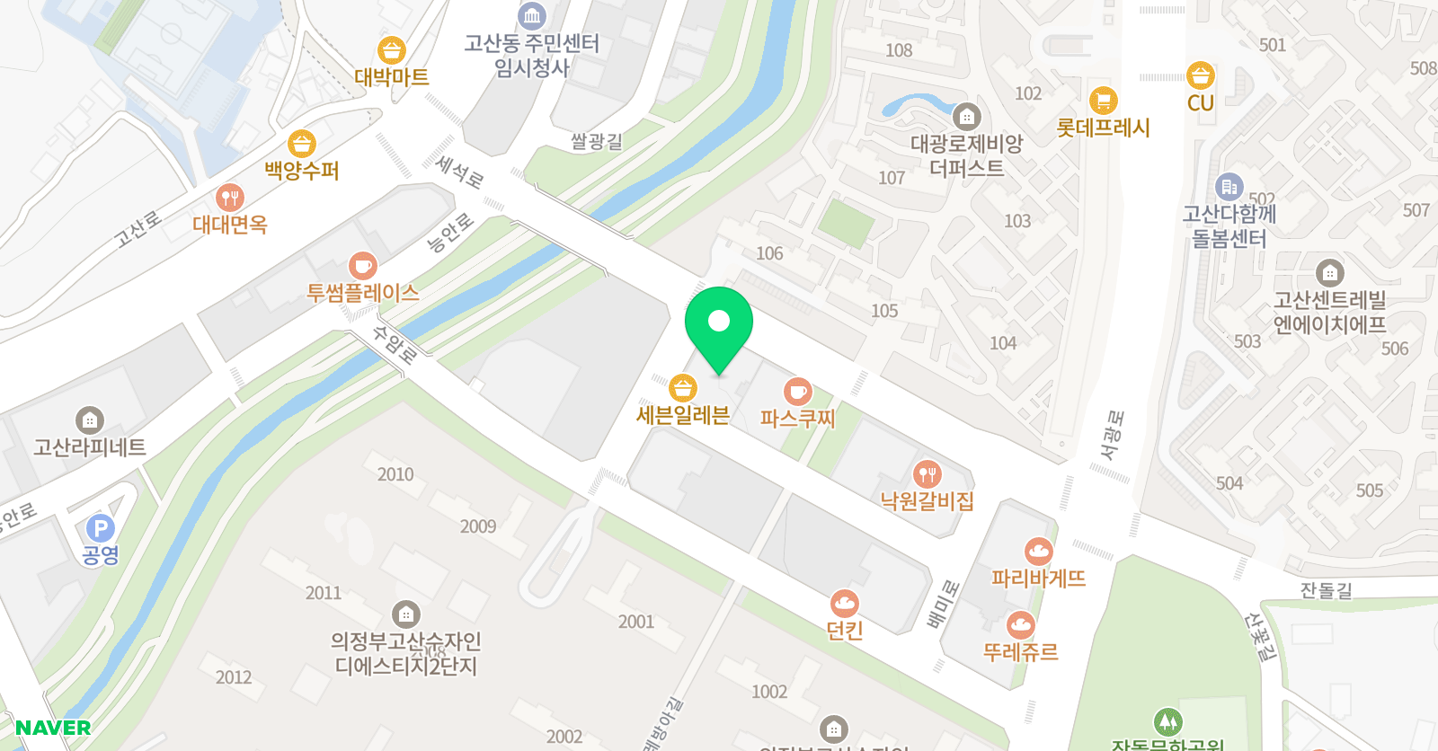 아뜨랑 미술교습소 위치