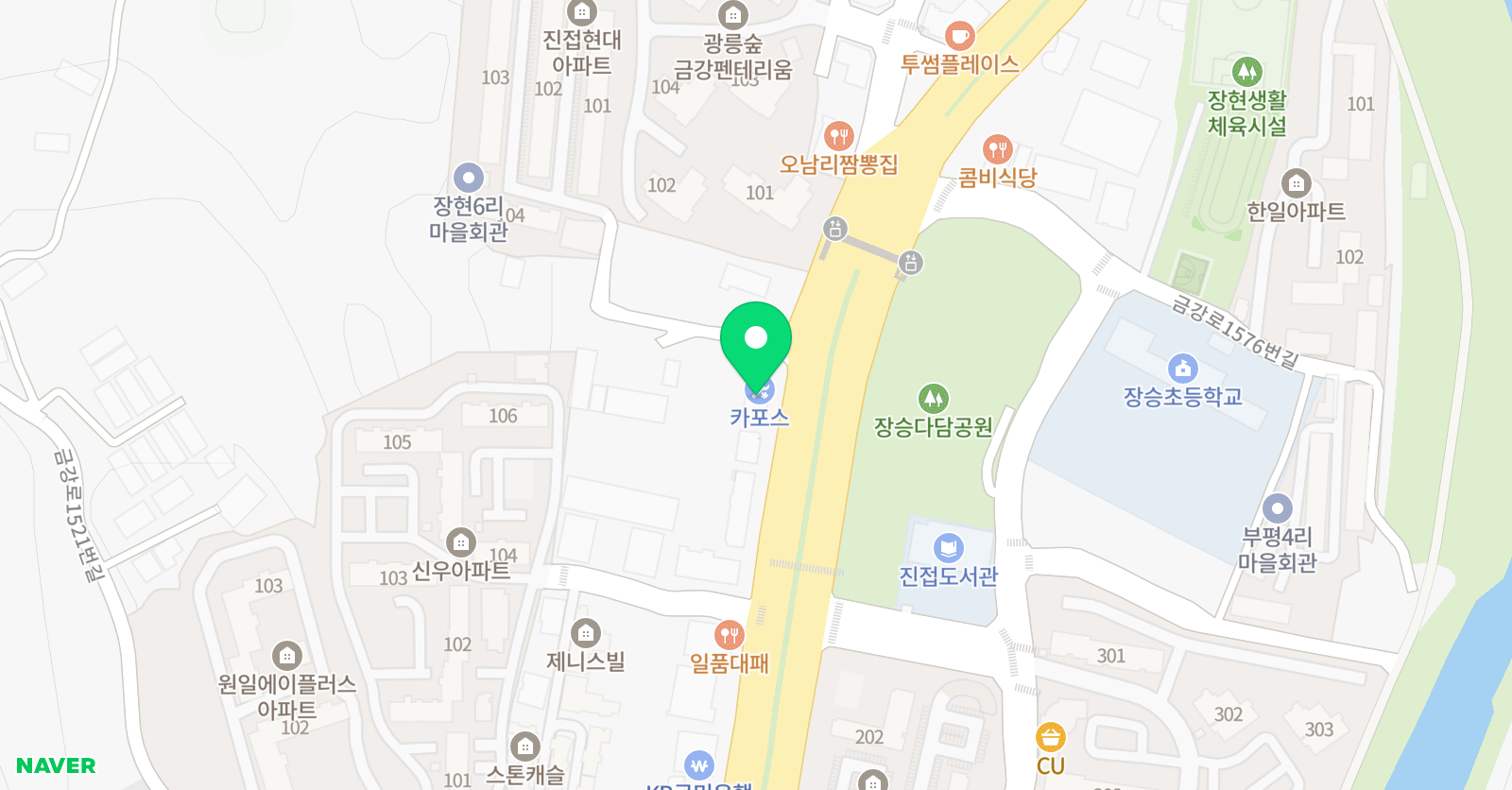 지담 학원 위치