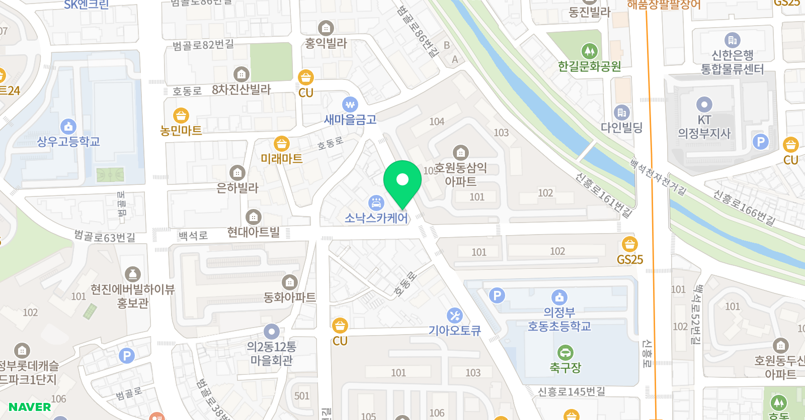 어린음악대 호동원 위치