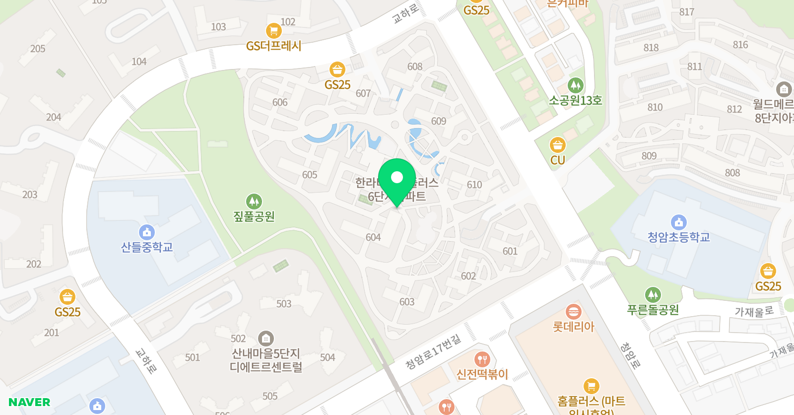 해법 독서논술학원 산내한라비발디점 위치