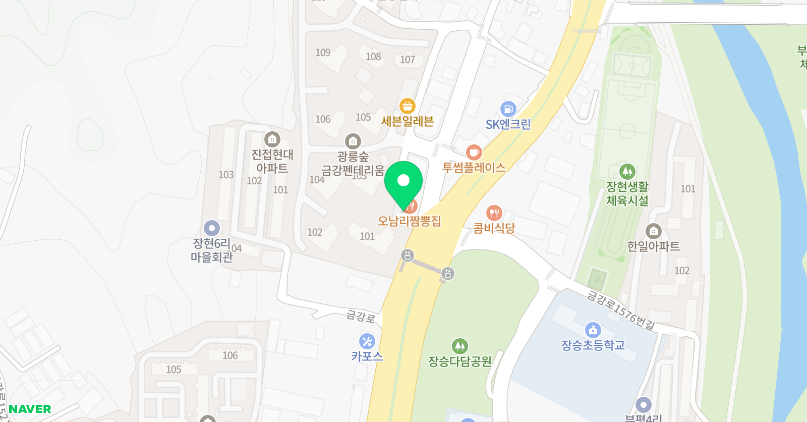 눈높이 러닝센터 장현키움학원 위치