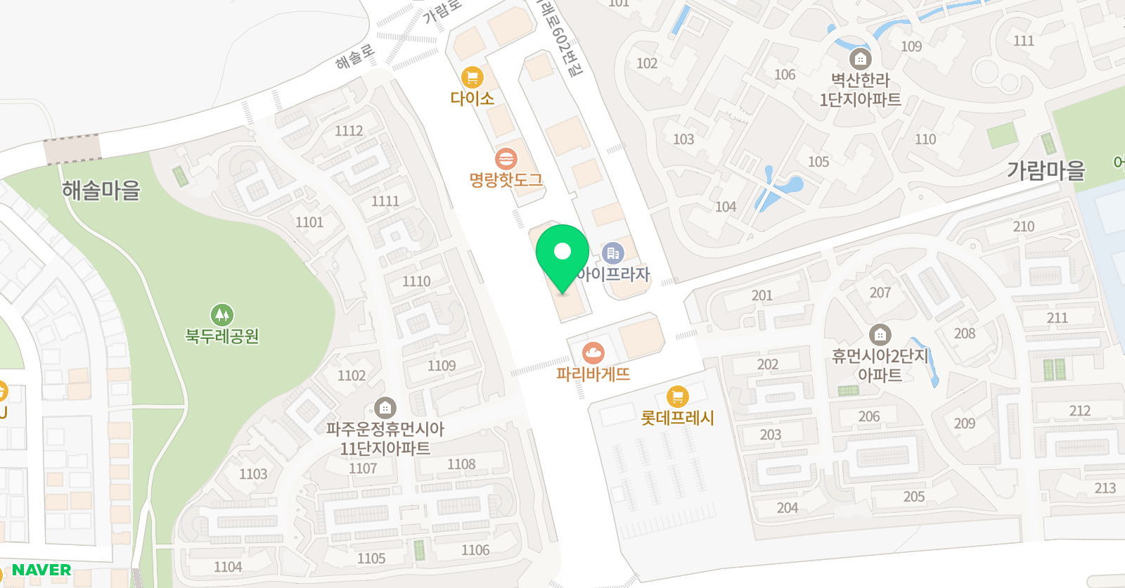 바탕소 미술학원 위치