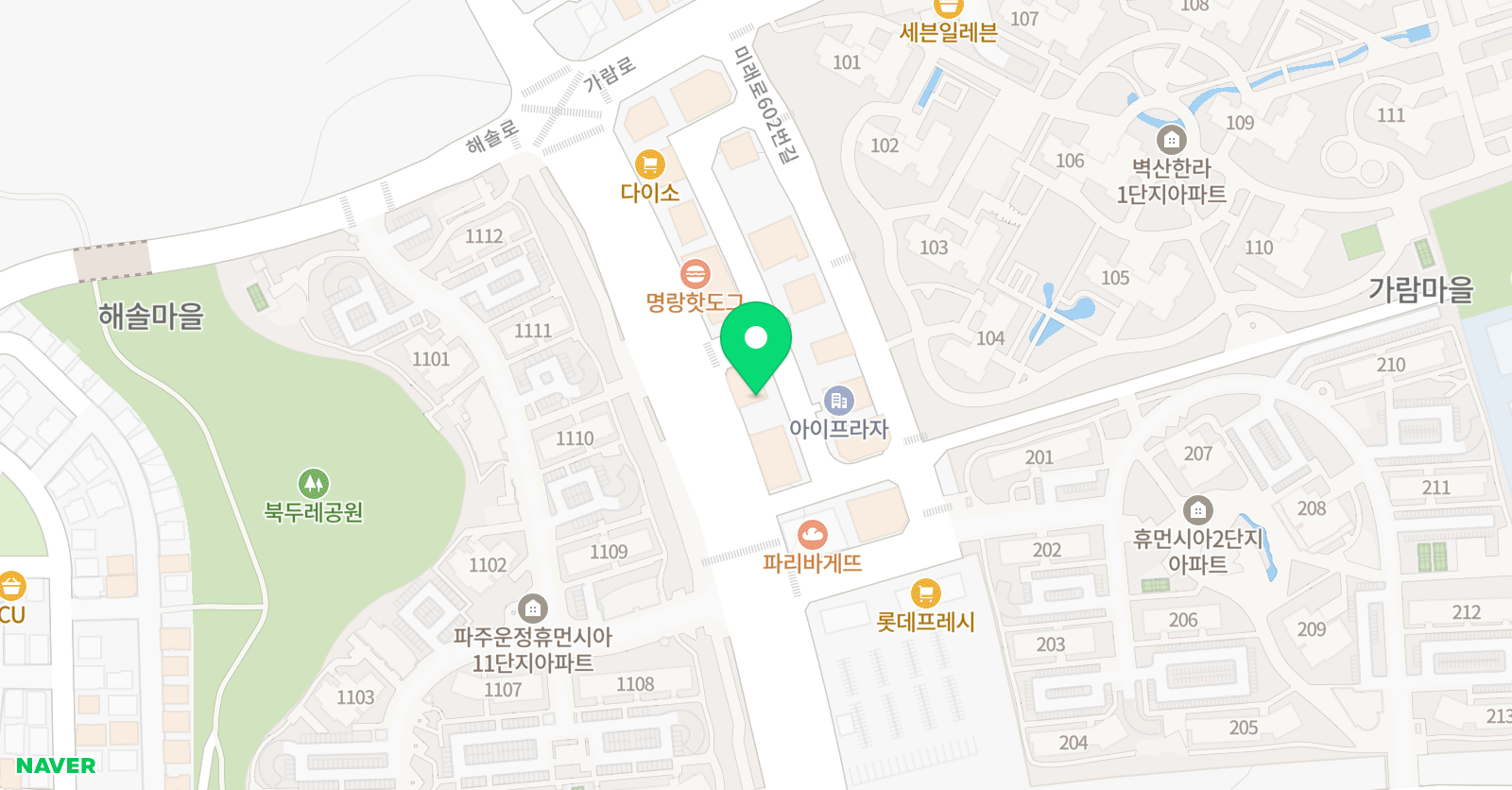르쁘띠 피아노음악학원 위치