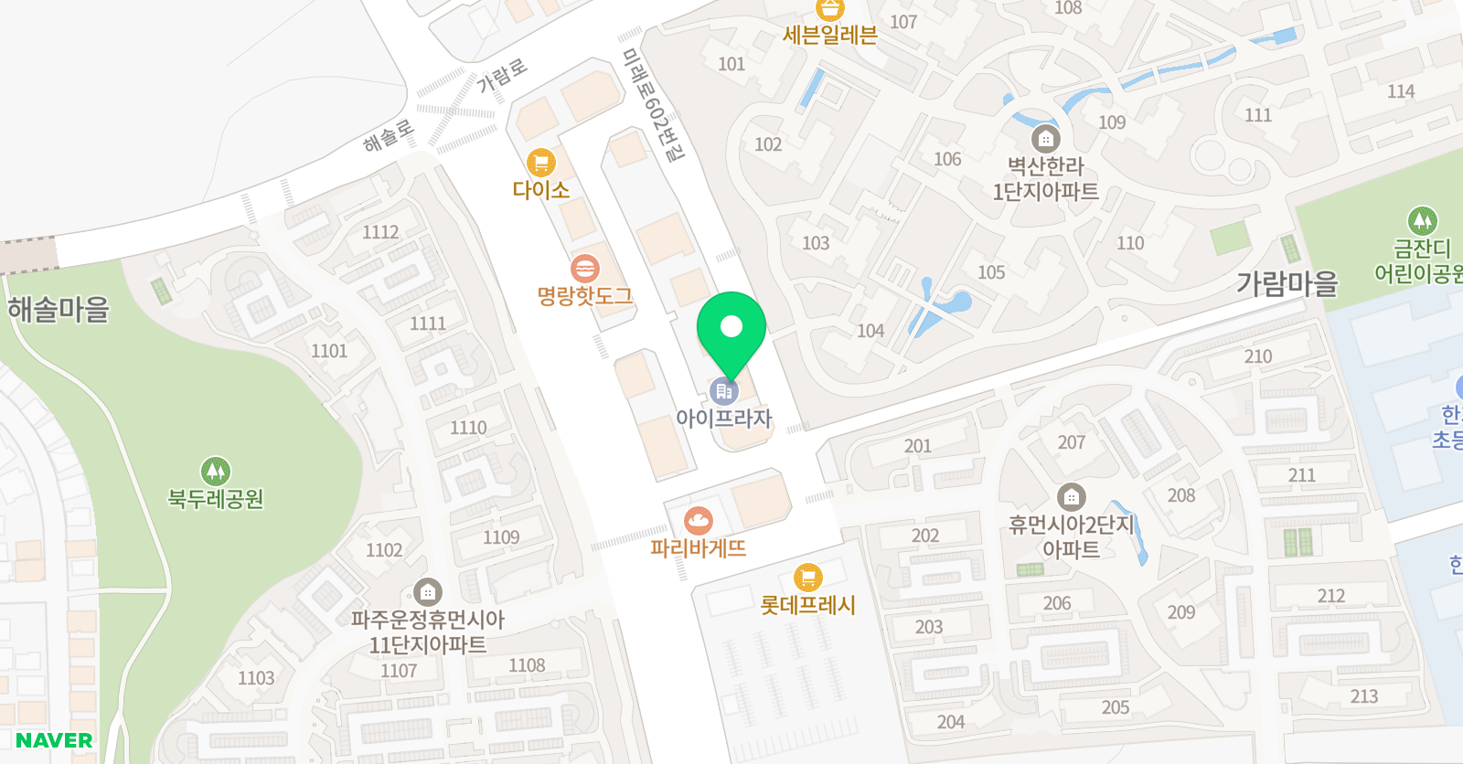 엠베스트 SE 운정본원 위치
