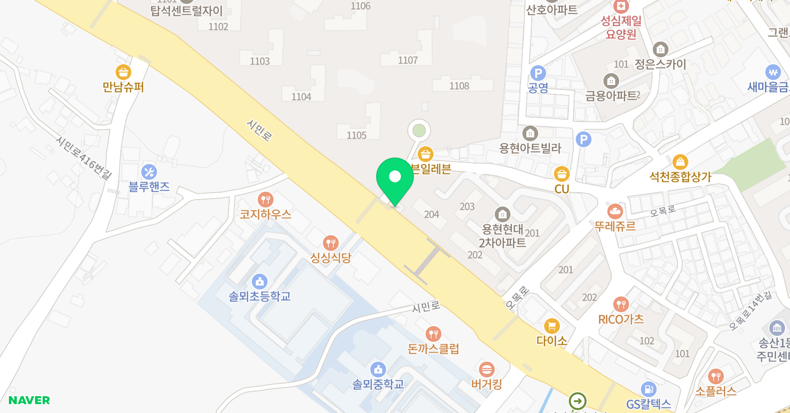 숨 미술학원 위치