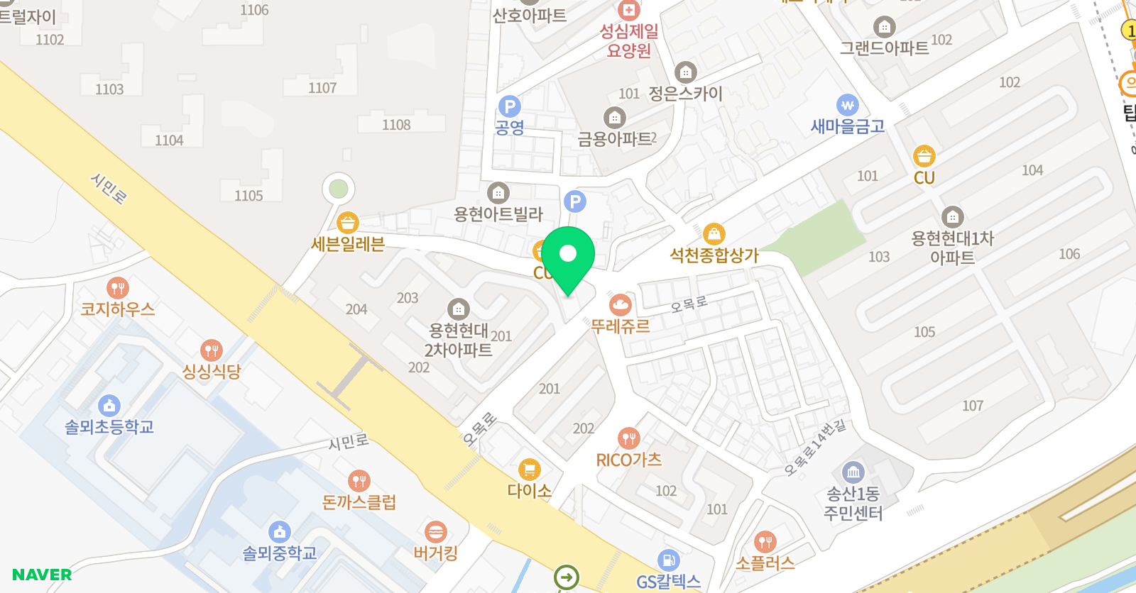 삼성 영어 의정부용현교실 위치