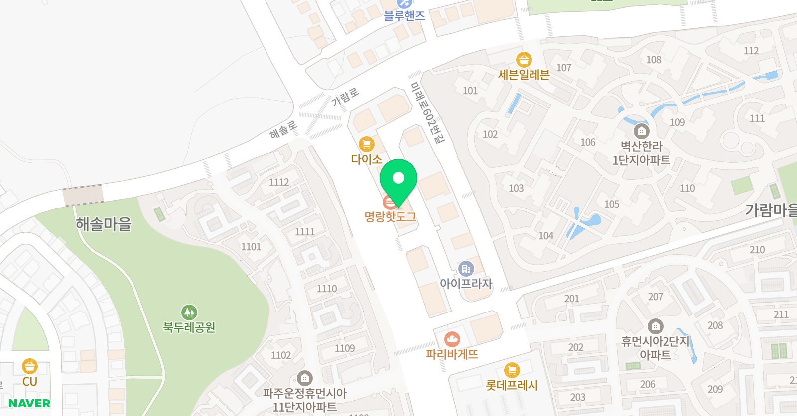 지혜의숲 국어논술학원 위치