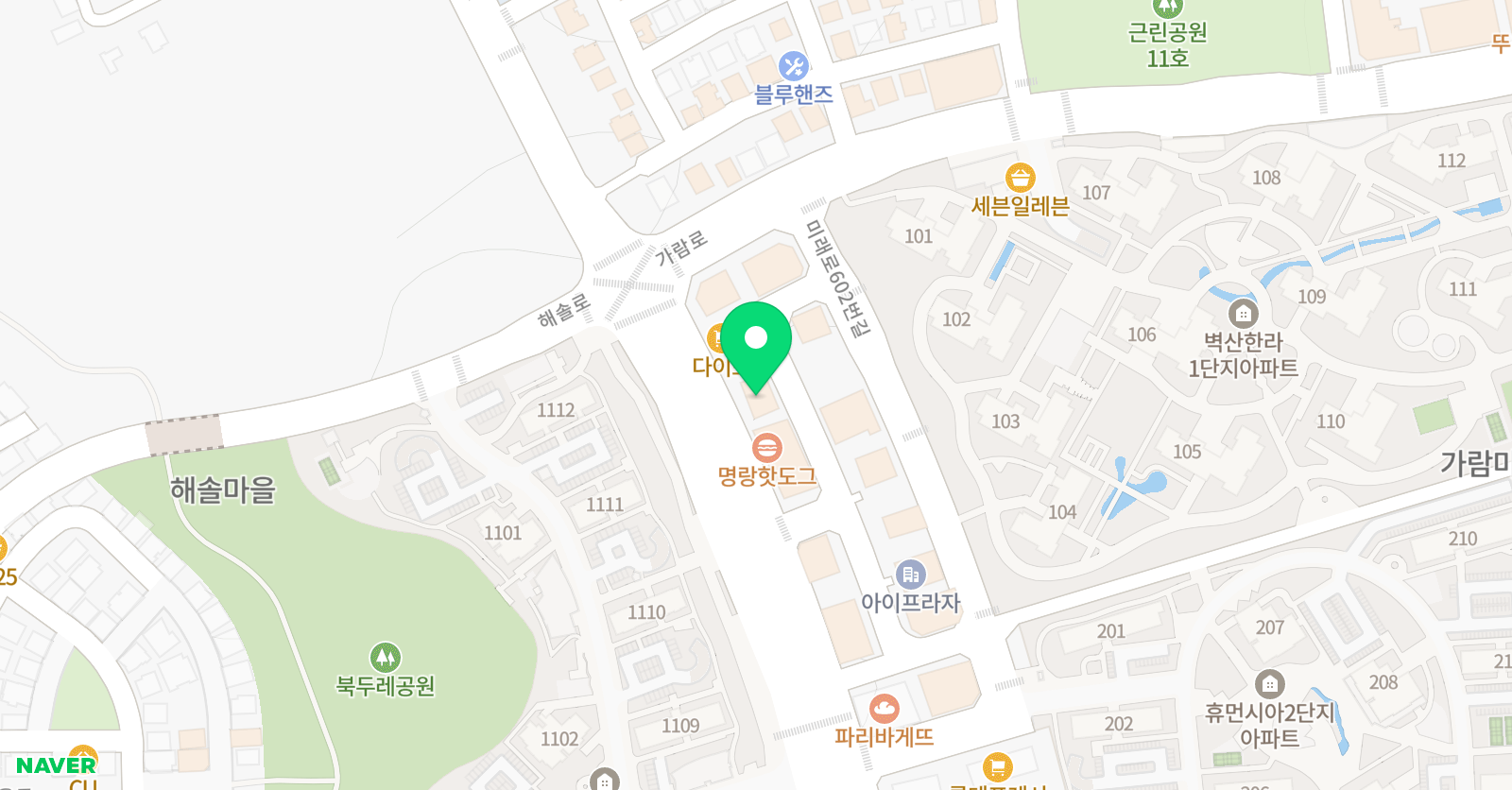 정석 수학학원 위치