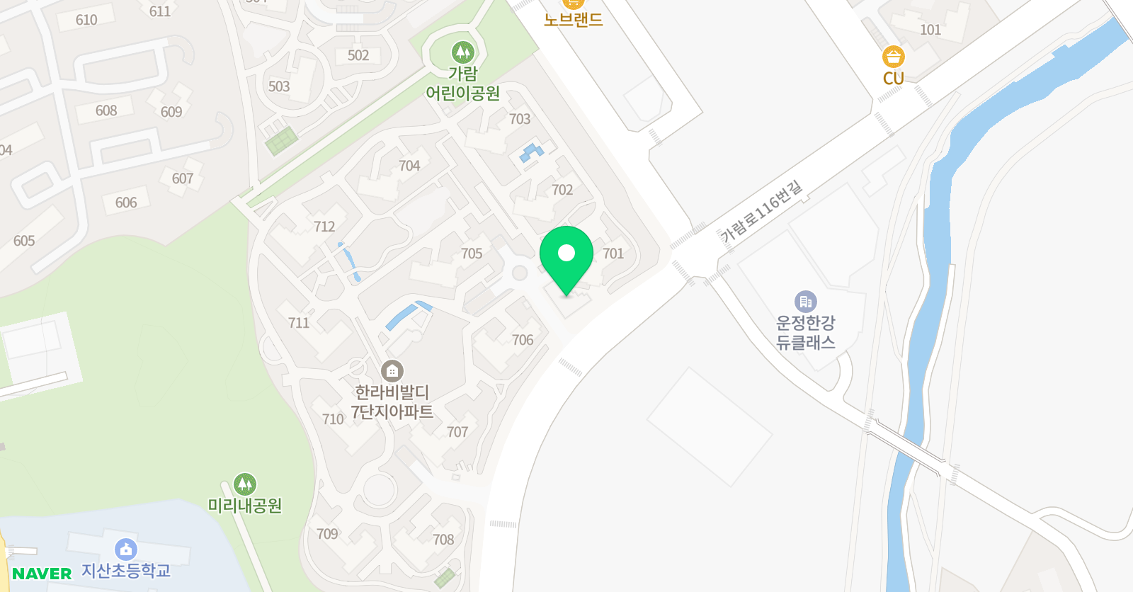 삼성 영어교습소 가람마을 위치