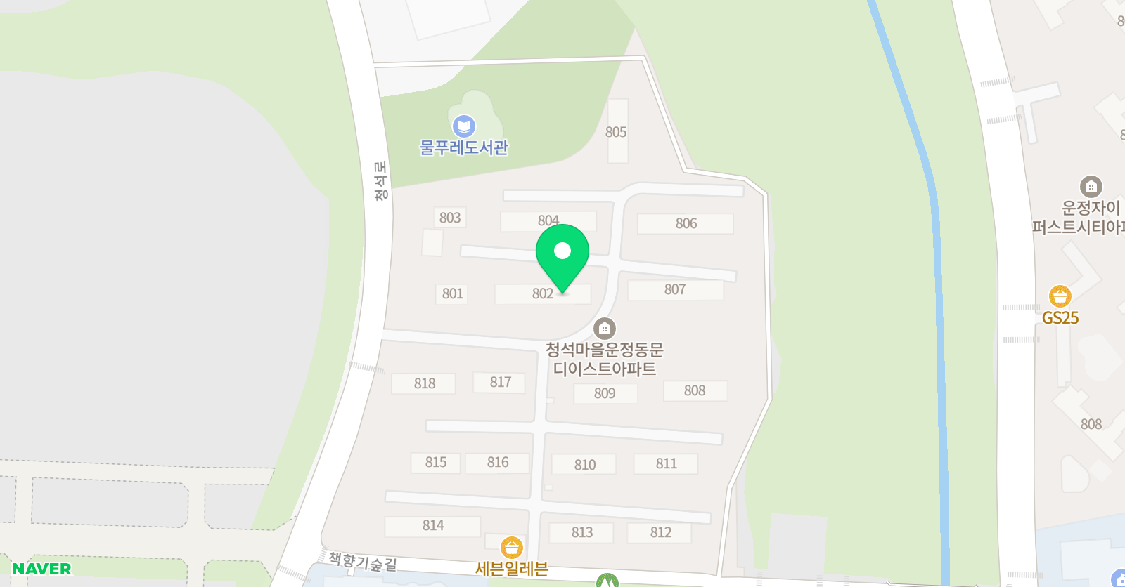 기탄사고력교실 운정푸르지오파르세나2호점 위치