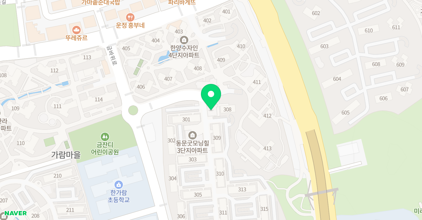 경희대석사 K태권도장 위치
