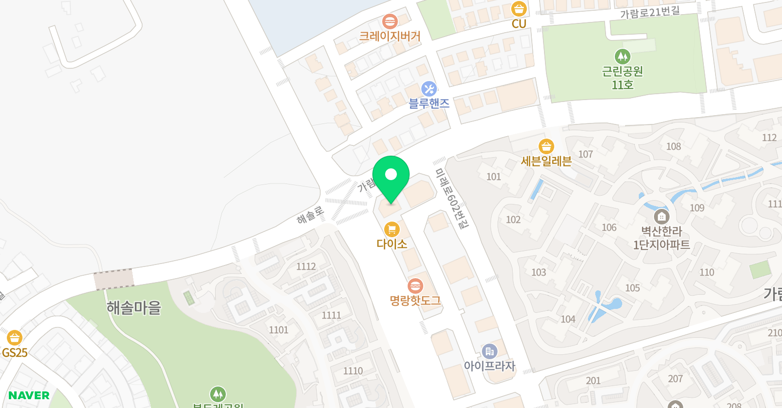 매쓰원 수학논술학원 위치