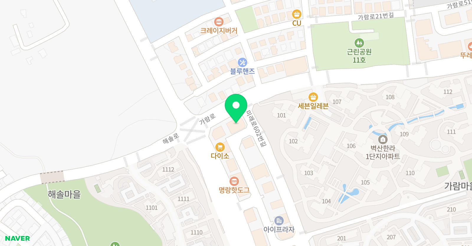 제이엠 영어 수학학원 위치