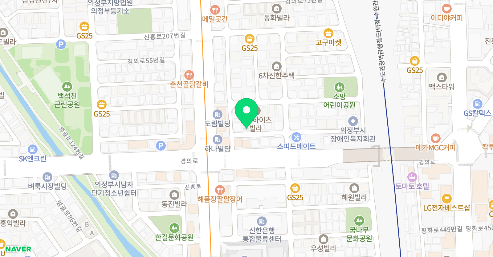 크는나무 미술학원 위치
