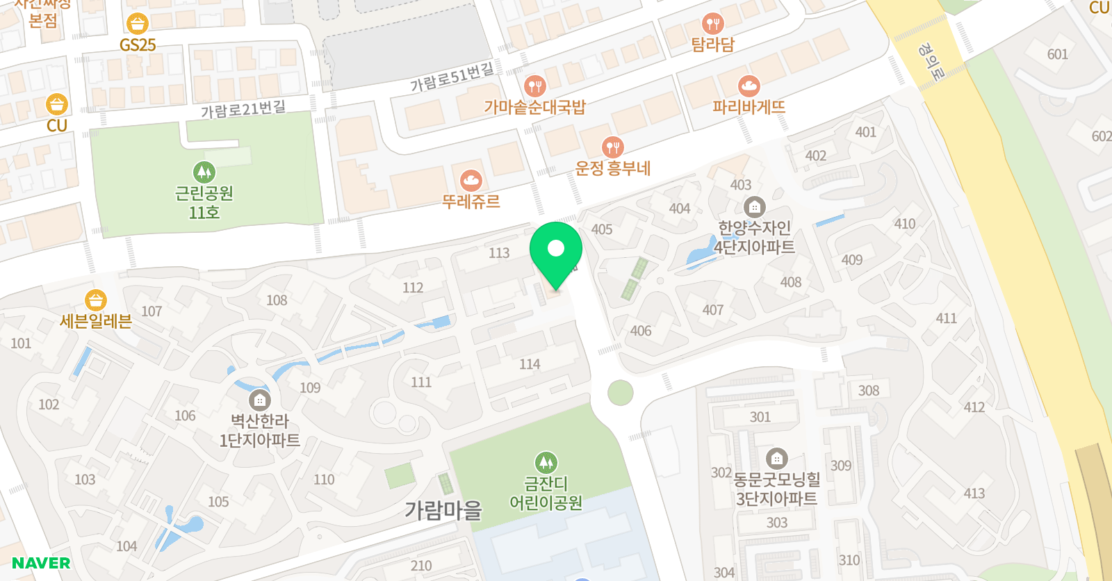 마이아틀리에 운정 위치