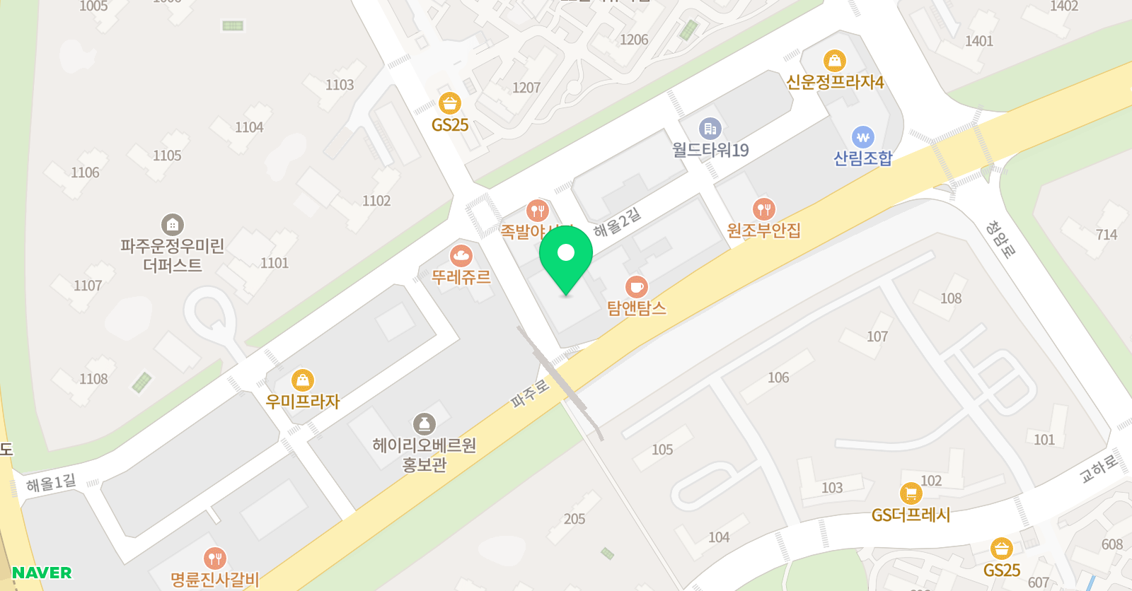 뮤엠영어 토론토아카데미 위치
