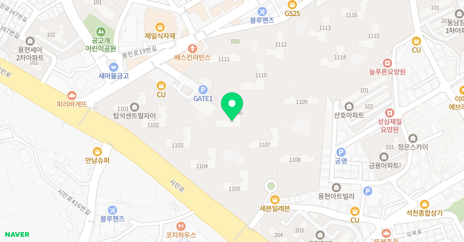 바른 수학 위치