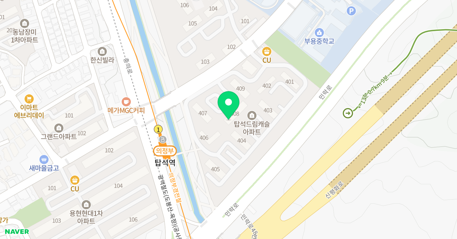3030 영어학원 Ivy Camp 센터 위치