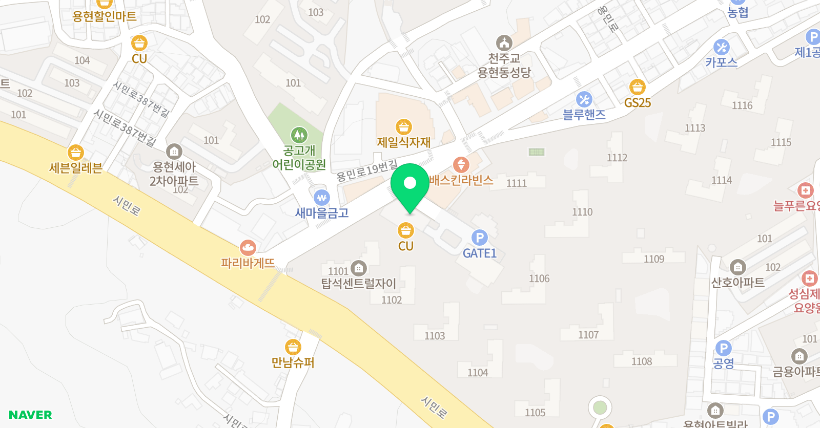 영어의숲 위치
